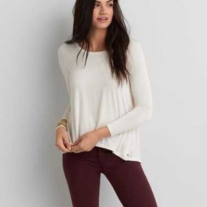 American eagle soft and sexy lace back top